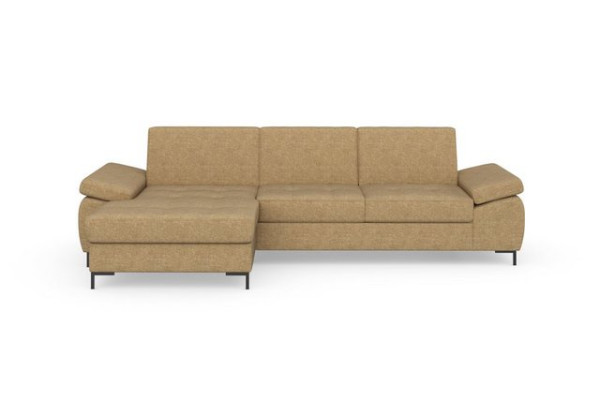 DOMO collection Ecksofa Capelo, mit Armteilverstellung, wahlweise mit Bettfunktion, Federkern