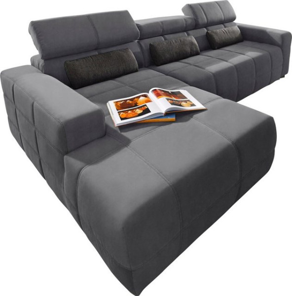 DOMO collection Ecksofa Brandon große Ausführung B/T/H: 289/177/80 cm