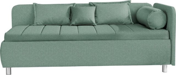 ADA trendline Schlafsofa Kiana, mit Bettkasten und Zierkissen, Liegefläche 90/200 cm oder 100/200 cm