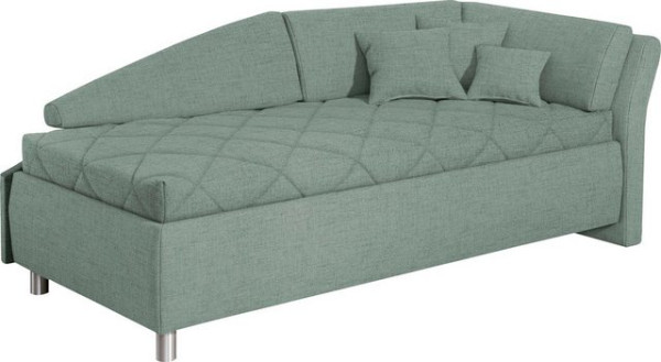 ADA trendline Schlafsofa Lindsay, Bettkasten, Zierkissen-Set aus: 2 Stk. 40x40cm, 1 Stk. 30x30cm