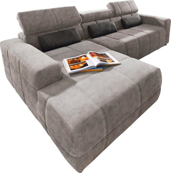 DOMO collection Ecksofa Brandon große Ausführung B/T/H: 289/177/80 cm