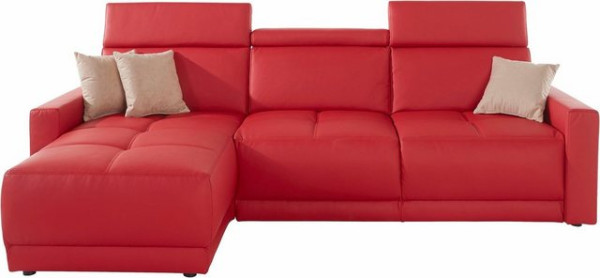 DOMO collection Ecksofa Ava, mit Recamiere, Federkern wahlweise mit Kopfteilverstellungen