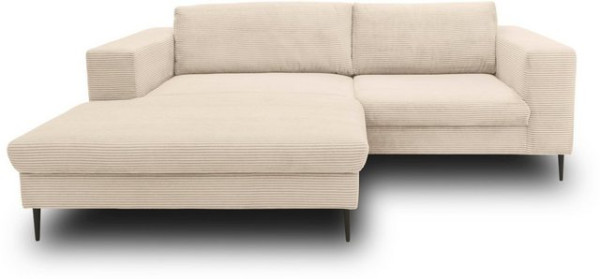 DOMO collection Ecksofa Modica, moderne Optik mit großzügiger Recamière, auch in Cord