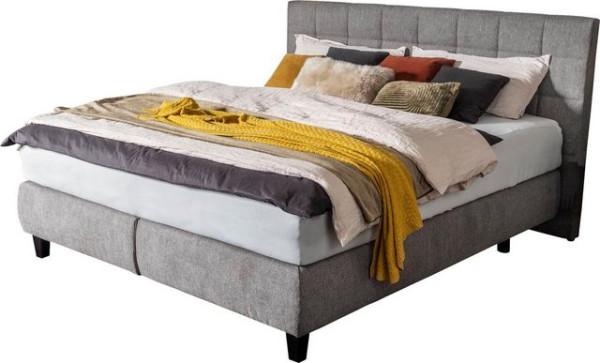 ADA trendline Boxspringbett Edera, Doppelbett wahlweise mit Topper, Liegefläche 180x200 cm, mit Step