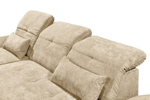 ED EXCITING DESIGN Ecksofa, MELFI Ecksofa Polstergarnitur Sofagarnitur 275 x 168 cm Sand