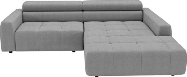 3C Candy Ecksofa Denver auch mit Cord- und Easy care-Bezug, Kopfteilverstellung, wahlweise. mit moto