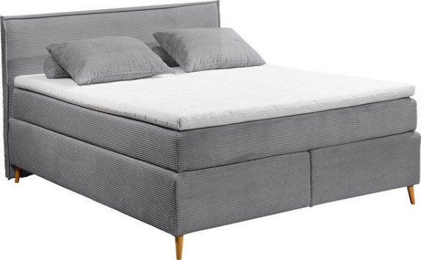 ED EXCITING DESIGN Boxspringbett Esperanza, Duo-Matratze- harte Kokosmatte, weiche Filzabdeckung, Ma