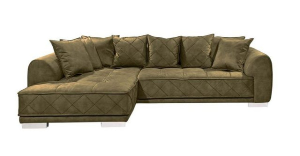 ED EXCITING DESIGN Ecksofa, Sentina Ecksofa 319 x 194 cm Ecksofa Couch Olive