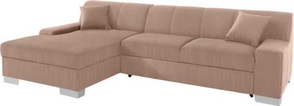 DOMO collection Ecksofa Bero, wahlweise mit Bettfunktion