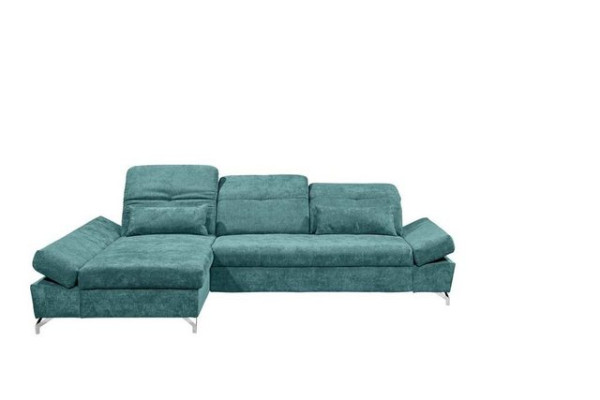 ED EXCITING DESIGN Ecksofa, MELFI Ecksofa Polstergarnitur Sofagarnitur 275 x 168 cm Grün