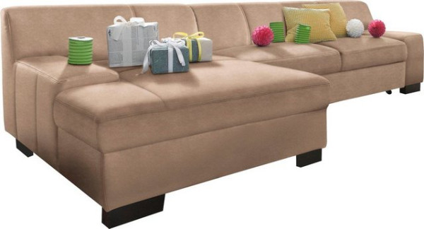 DOMO collection Ecksofa Norma, wahlweise mit Bettfunktion