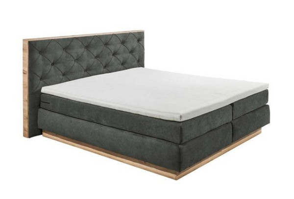 ED EXCITING DESIGN Boxspringliege (180 x 200 cm, Malbork), Grau