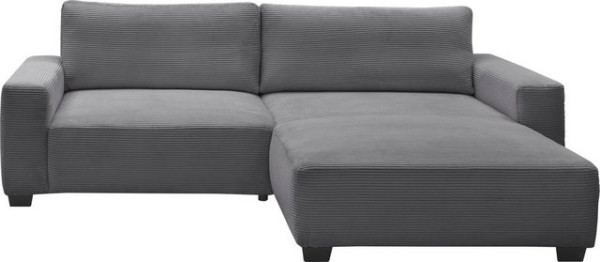 ED EXCITING DESIGN Ecksofa Elba, frei im Raum stellbar, mit 2 Rückenkissen, in Cord