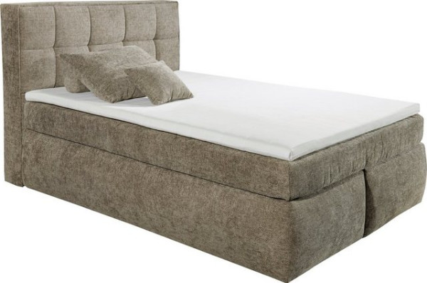 ED EXCITING DESIGN Boxspringbett Michigan, Duo-Matratze - mit Kokosmatte, Filzabdeckung