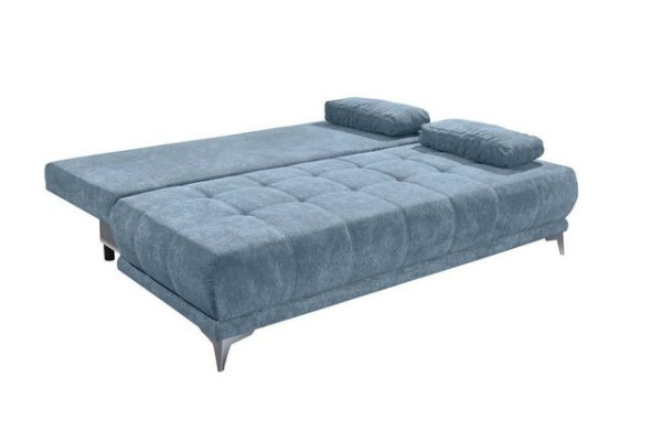 ED EXCITING DESIGN Schlafsofa, Jenny Schlafsofa 203x101 cm Sofa Couch Schlafcouch Blau (Denim)