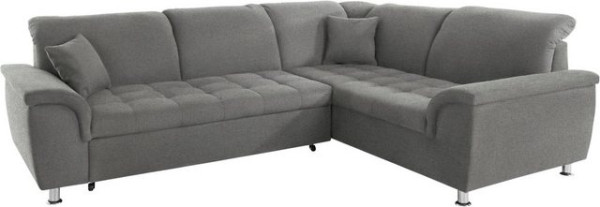 DOMO collection Ecksofa Franzi, wahlweise mit Kopfteilverstellung (dann Breite: 275 cm)