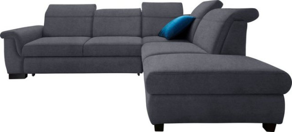 DOMO collection Ecksofa Sully, wahlweise mit Bettfunktion und Kopf- bzw. Rückenverstellung