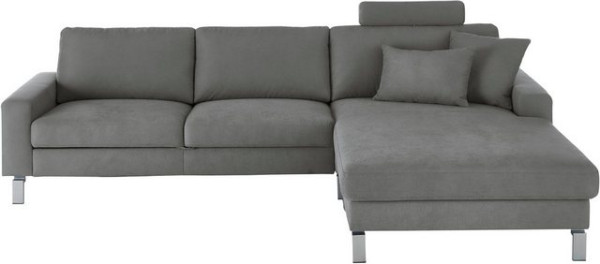 3C Candy Ecksofa Lecce, wahlweise PUR-Schaumstoff oder Tonnentaschenfederkern, Bett im 2,5-Sitzer un