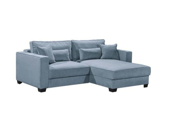 ED EXCITING DESIGN Ecksofa, Melvin Ecksofa Polstergarnitur Sofagarnitur 200x140 cm Blau