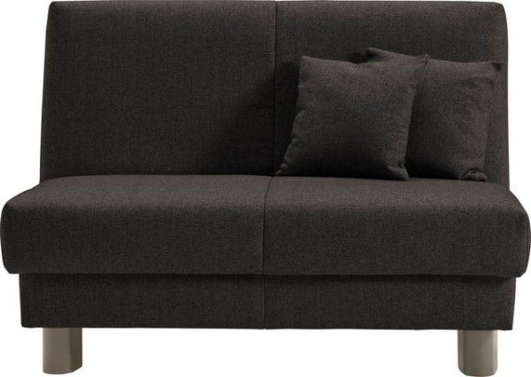 ell + ell Schlafsofa Enny, Liegefläche Breite 120 oder 140 cm, Liegehöhe 40 cm, Füße alufarben