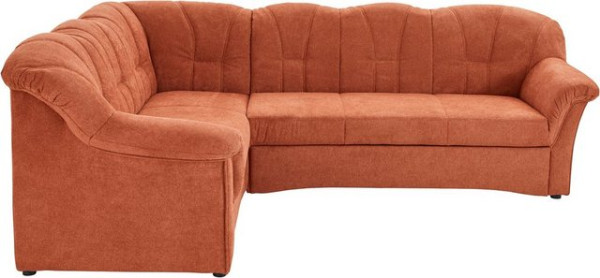 DOMO collection Ecksofa Papenburg B/T/H: 242/190/84 cm, wahlweise mit Bettfunktion, Langer Schenkel